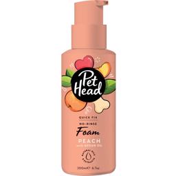 Pet Head Quick Fix Foam Torrschampo För Hundar med Persika 200ml